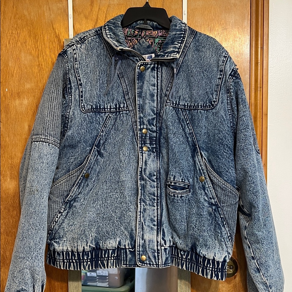 Vintage Acid Wash Denim Jacket